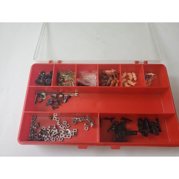 Mini Train Toy Accessories Cows Pigs People Screws Wheels - Picture 1 of 11
